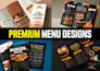 design professional restaurant food menu layout
